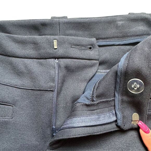 Cabi Barista Like New Women's Size 4 Blue Ponte Pants Stretch Work Trousers - Picture 6 of 15